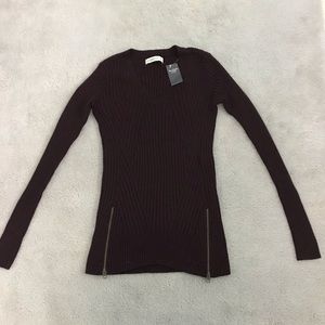 NWT Women’s Abercrombie & Fitch Plum Sweater Sz XS